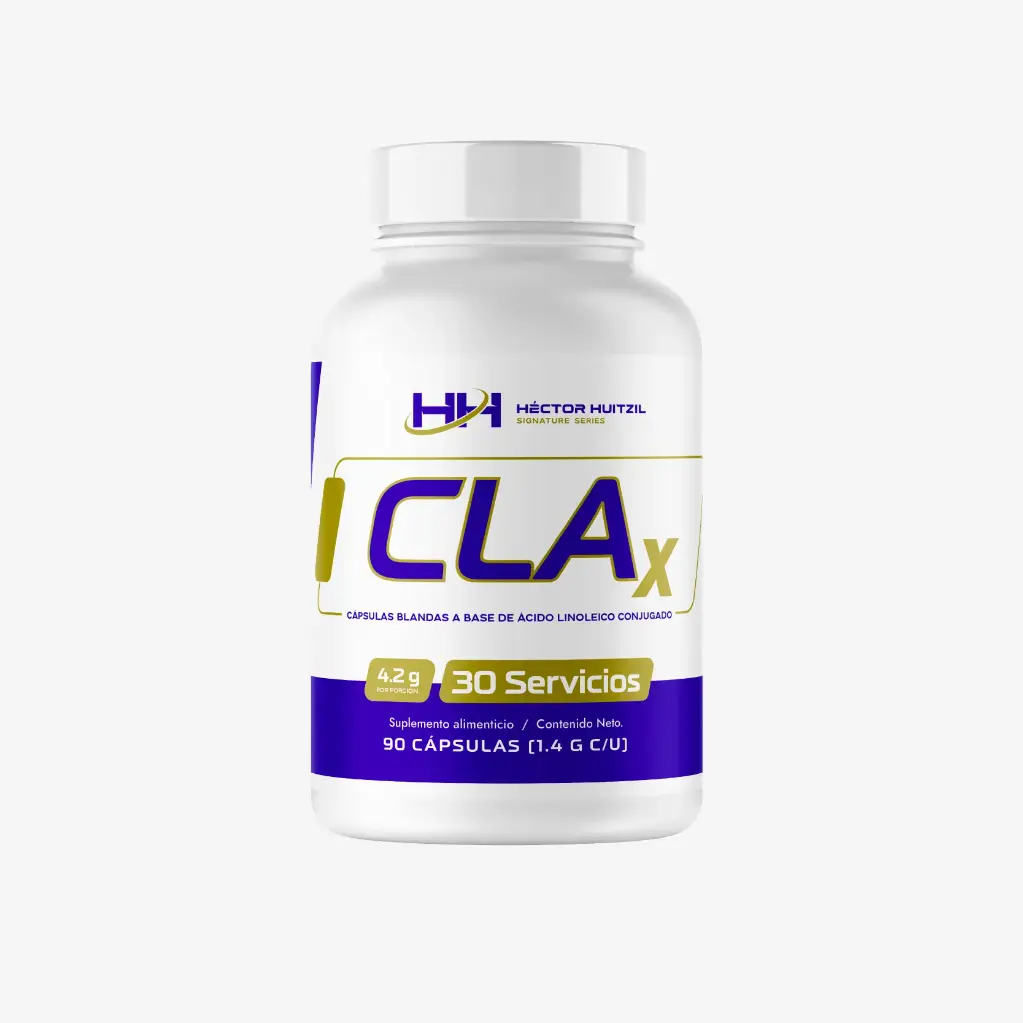 CLA X | A base de ácido linoleico conjugado | 90 cápsulas 30 servicios