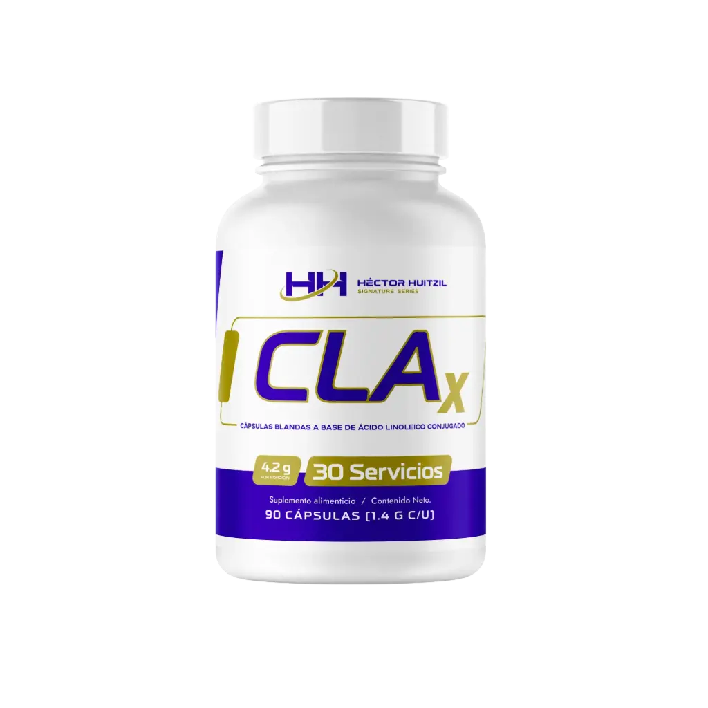 CLA X | A base de ácido linoleico conjugado | 90 cápsulas 30 servicios