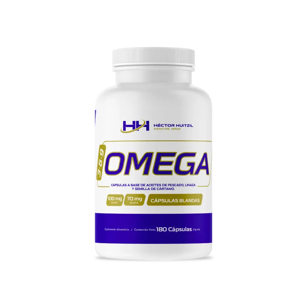Omega 369 | A base de pescado, linaza y semilla de cártamo |  180 cápsulas 180 servicios