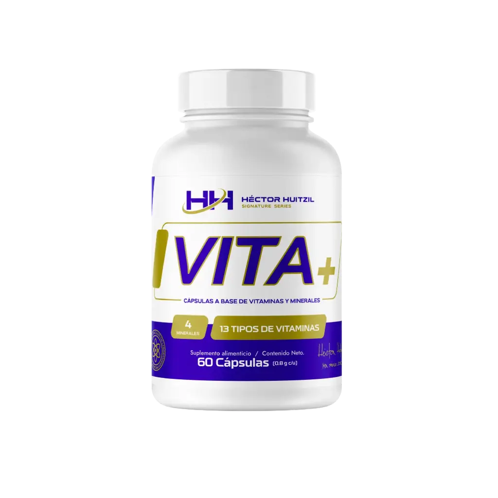 Vita+ | Multivitamínico a base de vitaminas y minerales | 60 cápsulas 30 porciones