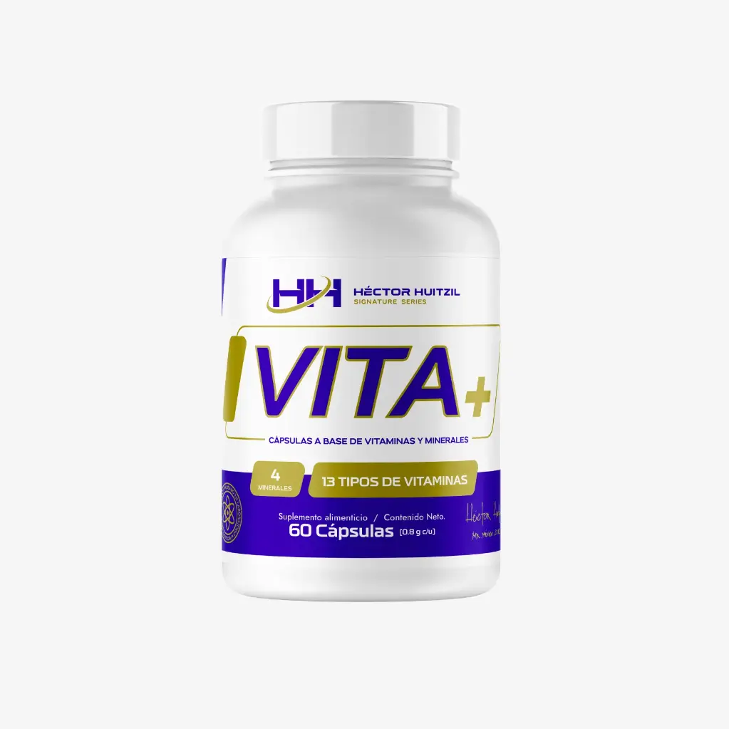 Vita+ | Multivitamínico a base de vitaminas y minerales | 60 cápsulas 30 porciones