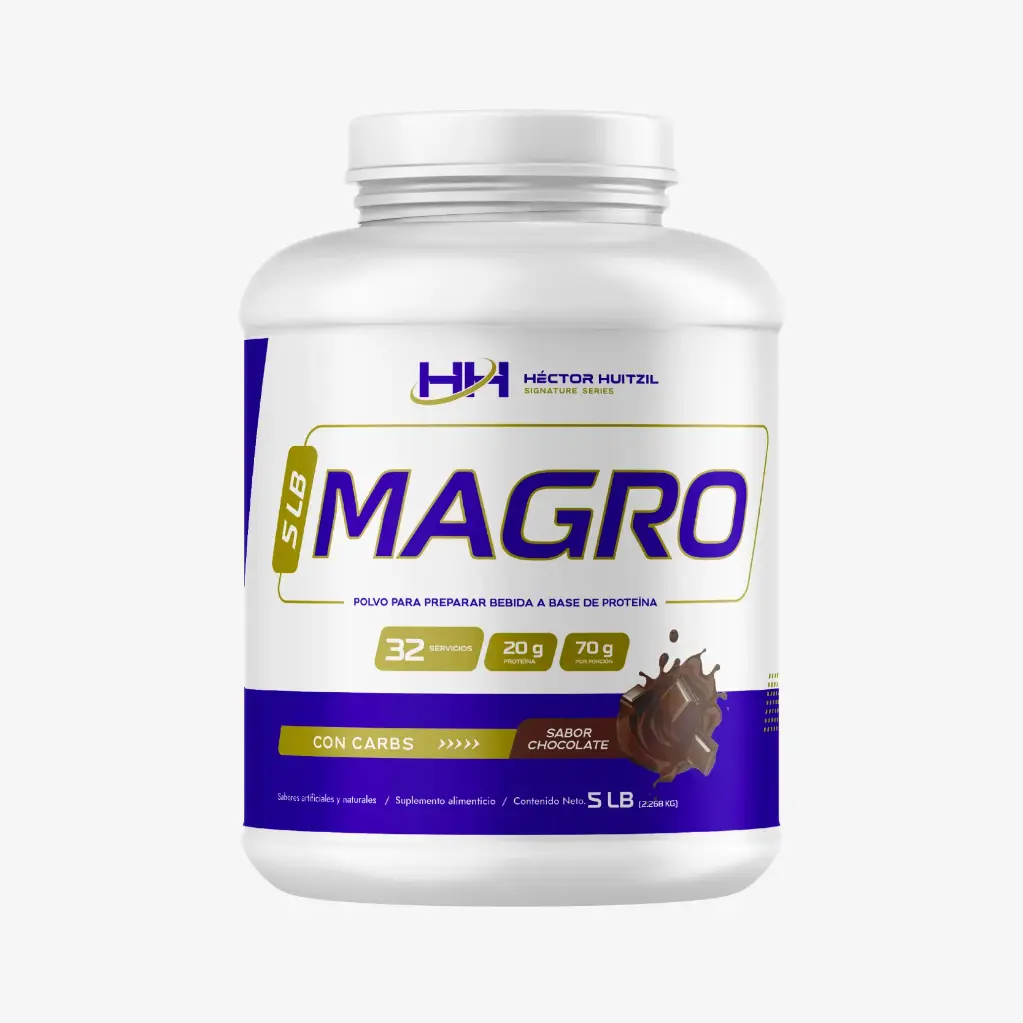 Magro | Proteína de suero de leche concentrado | 5 LB  32 servicios